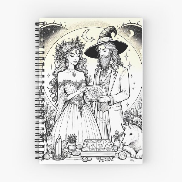 Item preview, Witchy wedding couple designed and sold by BelovedExile.