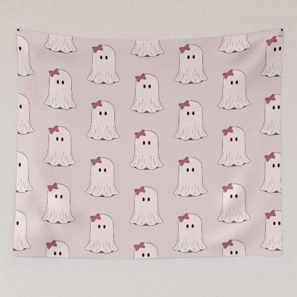 Item preview, Cute Pink Ghost designed and sold by NamasteDoodles.