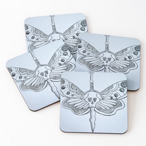 Item preview, pierced death moth  designed and sold by Dapperdaydreams.
