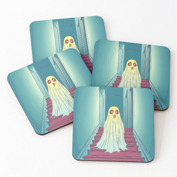 Item preview, Spooky Ghost at the Top of Staircase Horror designed and sold by memememescat.
