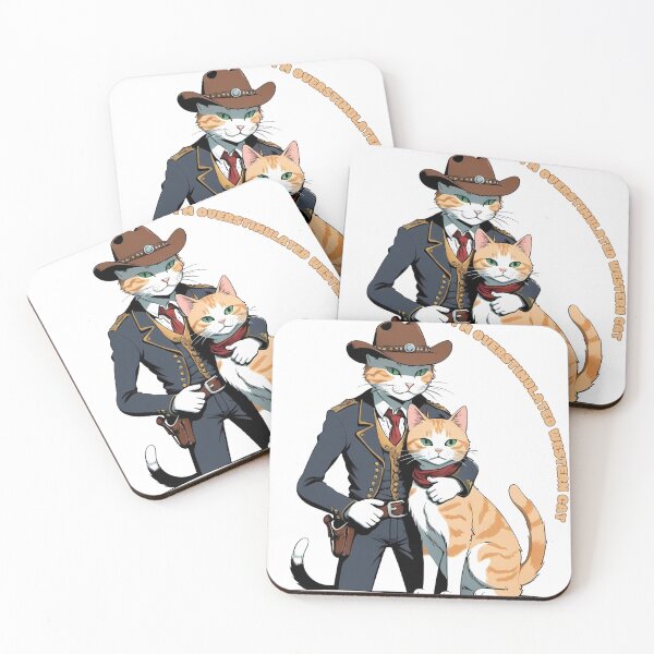 Item preview, Hold on partner i'm overstimulated western anime cat designed and sold by NebulaLabs.