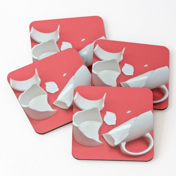 Item preview, Broken cup in red background  designed and sold by TCshop.