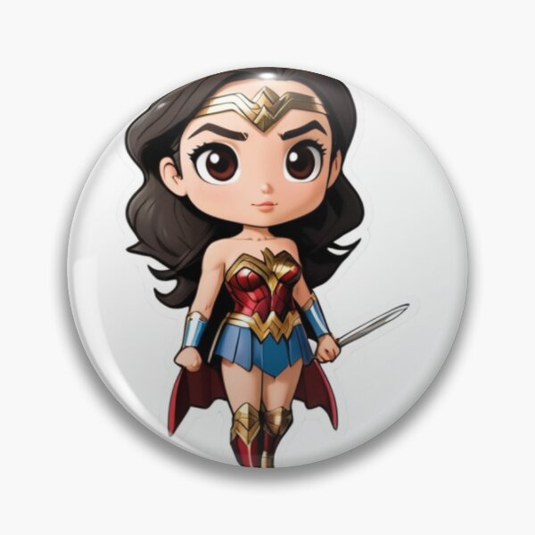 Item preview, Wonder Woman Cute Cartoon Sticker designed and sold by MZvibes.