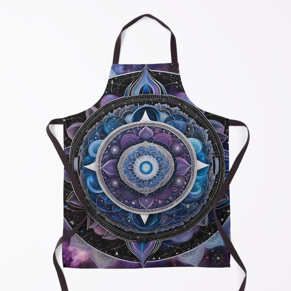 Item preview, Galactic Mandala: Cosmic Energy in Blue Hues designed and sold by MandalasShops.