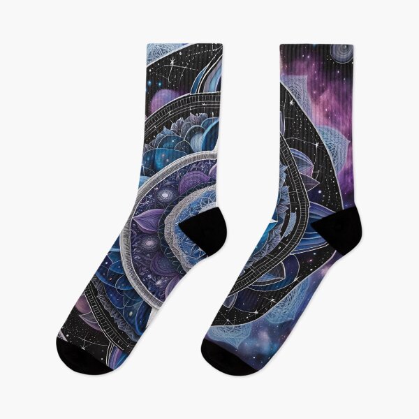 Item preview, Galactic Mandala: Cosmic Energy in Blue Hues designed and sold by MandalasShops.