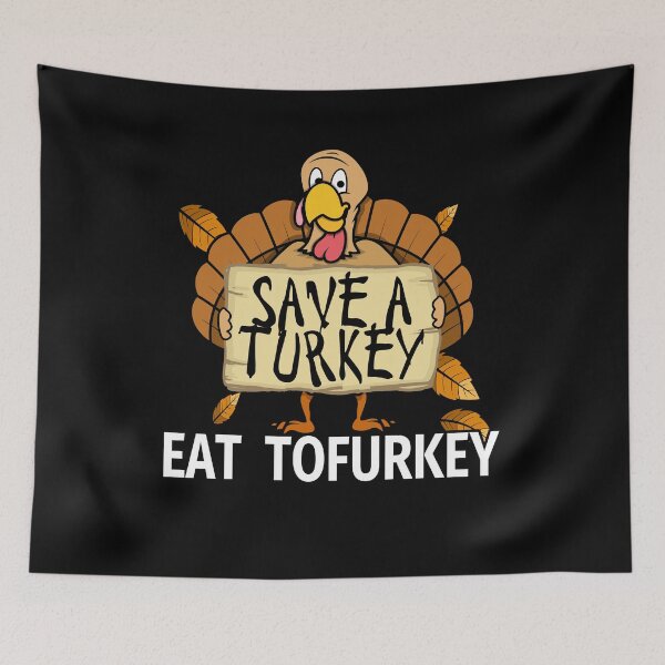 Item preview, Save A Turkey Eat Tofurkey Funny Thanksgiving Design designed and sold by PNGShop.
