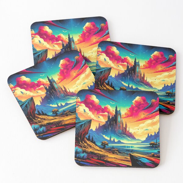 Item preview, Chromatic Realms: Surreal Landscapes of a Dystopian World vol.1 designed and sold by janarspixels.
