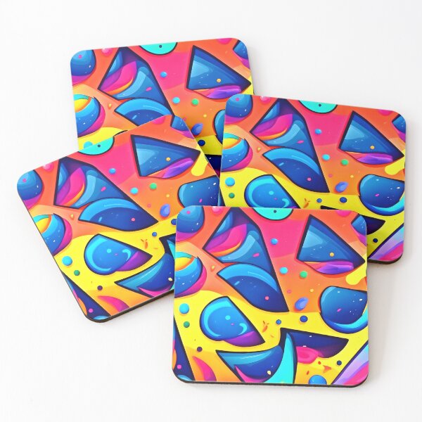 Item preview, Geometric Dreams in Vivid Hues designed and sold by Health And Fitness Posts e-Store.