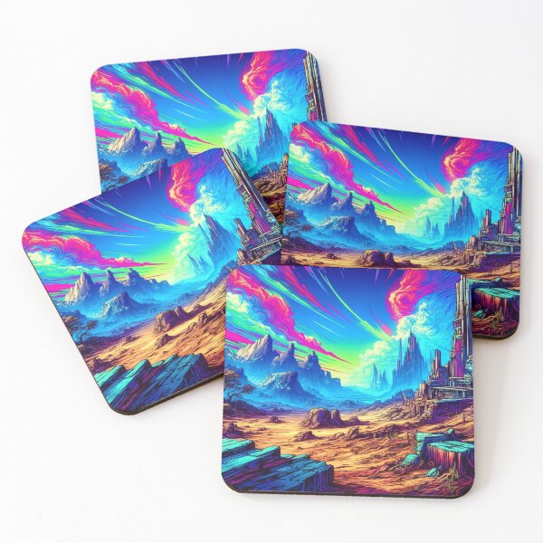 Item preview, Chromatic Realms: Surreal Landscapes of a Dystopian World vol.2 designed and sold by janarspixels.