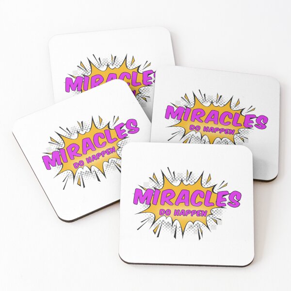 Item preview, Miracles Do Happen Inspirational AA Slogan designed and sold by ApexDesigners.