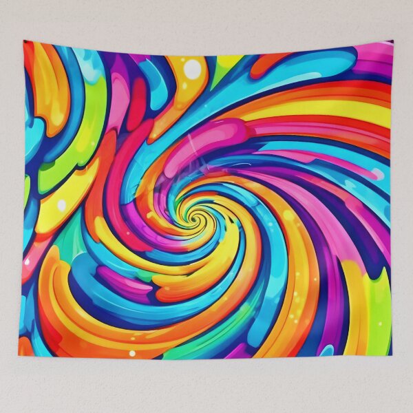 Item preview, Swirling Colors, Psychedelic Spiral, Colorful Chaos designed and sold by Health And Fitness Posts e-Store.