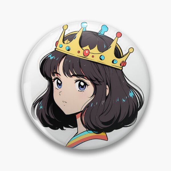 Item preview, cute sticker queen Hikari anime style designed and sold by MZvibes.