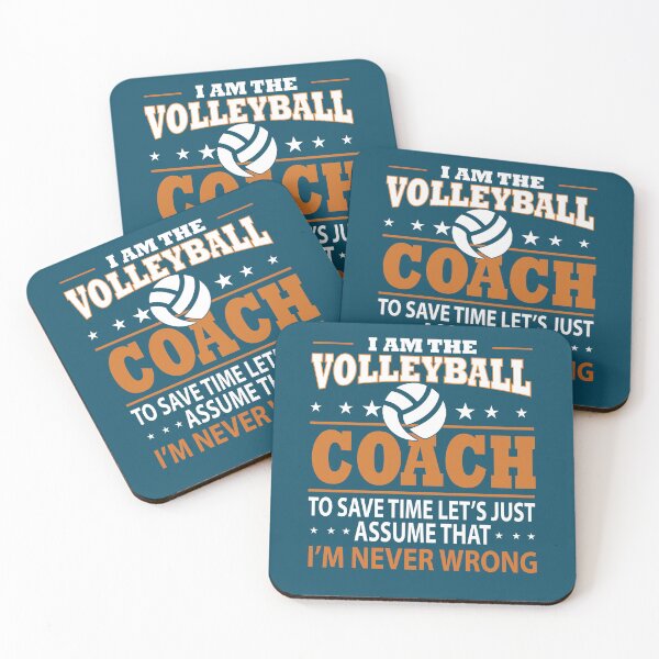 Item preview, Confident Volleyball Coach: Assuming Perfection in Every Play designed and sold by ArtComixHaven.