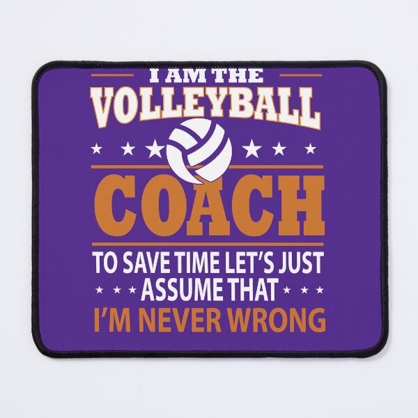 Item preview, Confident Volleyball Coach: Assuming Perfection in Every Play designed and sold by ArtComixHaven.