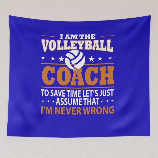 Item preview, Confident Volleyball Coach: Assuming Perfection in Every Play designed and sold by ArtComixHaven.