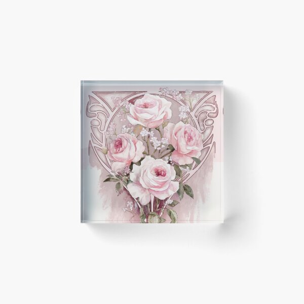 Item preview, Pink Cabbage Roses Vintage Beauty designed and sold by SloganExpress.