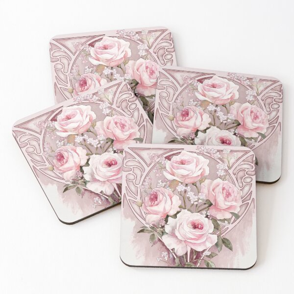 Item preview, Pink Cabbage Roses Vintage Beauty designed and sold by SloganExpress.