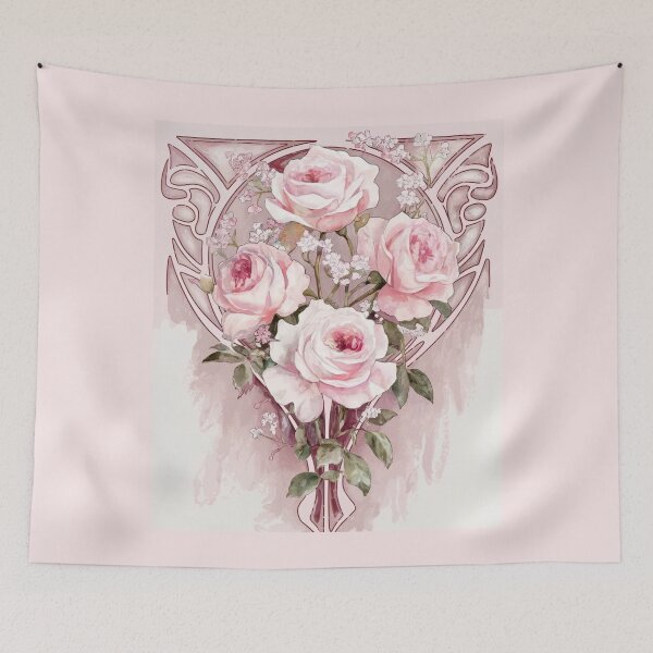 Item preview, Pink Cabbage Roses Vintage Beauty designed and sold by SloganExpress.