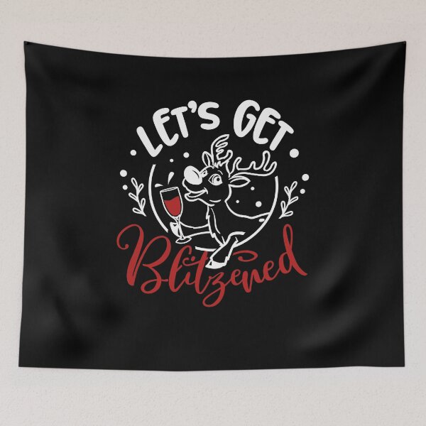 Item preview, Lets Get Blitzened Christmas Design designed and sold by PNGShop.