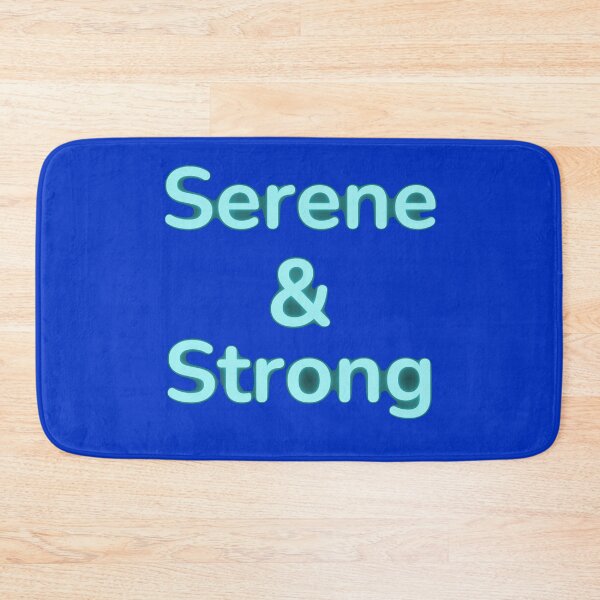 Item preview, "Serene & Strong": An Empowering Message for Mental Health Awareness and Personal Growth designed and sold by AlphaBetulia.