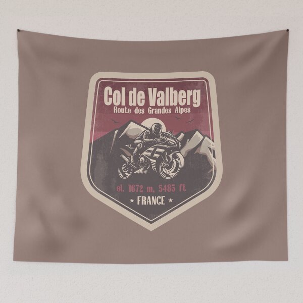 Item preview, Col de Valberg France Motorcycling Mountain Design designed and sold by CynthiaGraphics.