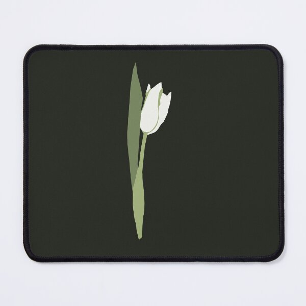 Item preview, Single white tulip minimal simple vector style designed and sold by EmeraldeaArt.
