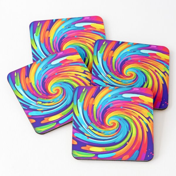 Item preview, Vibrant Vortex, Artistic Whirlwind designed and sold by Health And Fitness Posts e-Store.