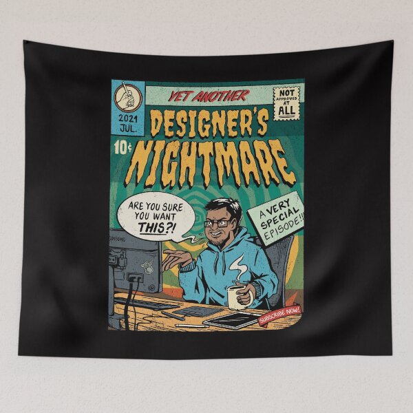 Item preview, Retro Comic Book Style Designer’s Nightmare for Creative Professionals designed and sold by DrawHandArt.
