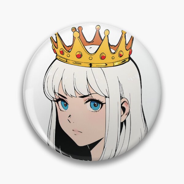Item preview, cute sticker queen Yumi anime style designed and sold by MZvibes.