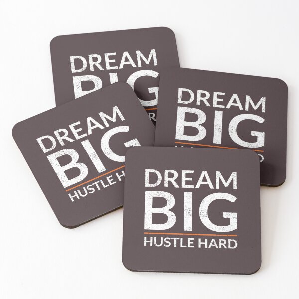 Item preview, Dream Big Hustle Hard designed and sold by PositivelyPrinted.
