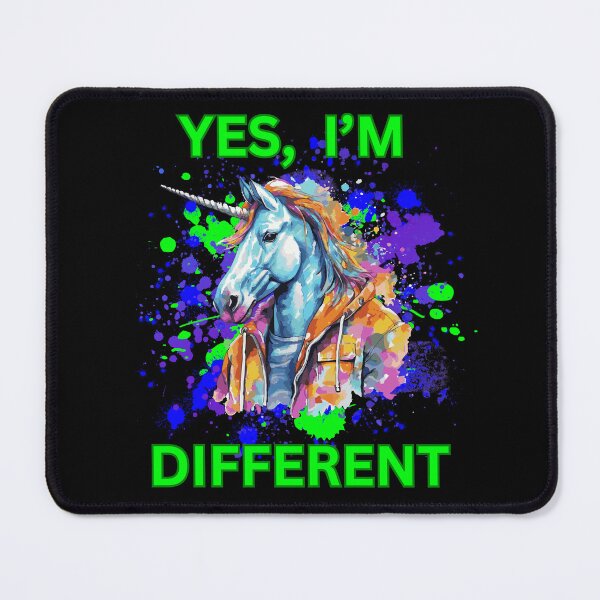 Item preview, Unicorn "Yes, I'm Different" Unique Design designed and sold by TOA Timeless Original Apparel.