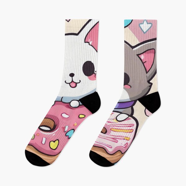 Item preview, “Sweet Companionship - Adorable Kitten Duo with Donuts” designed and sold by EidansEmpire.