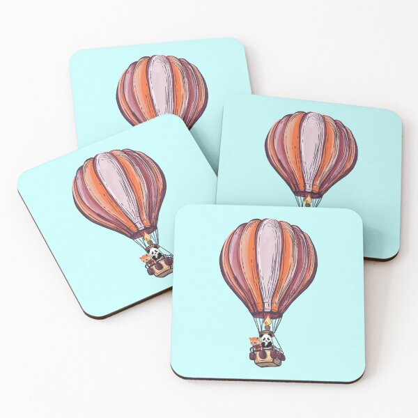 Item preview, Adventurous Pandas Soaring in a Hot Air Balloon: A Unique Journey designed and sold by Pandositive.