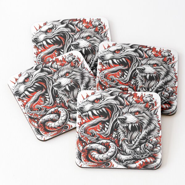 Item preview, Fierce Clash of Mythical Beasts designed and sold by Amber-Lee-Art.