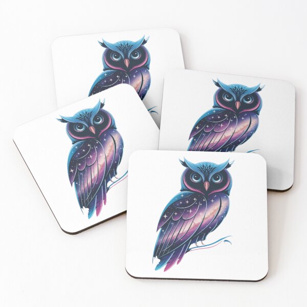 Item preview, owl with a cosmic theme designed and sold by coolt-sherit.