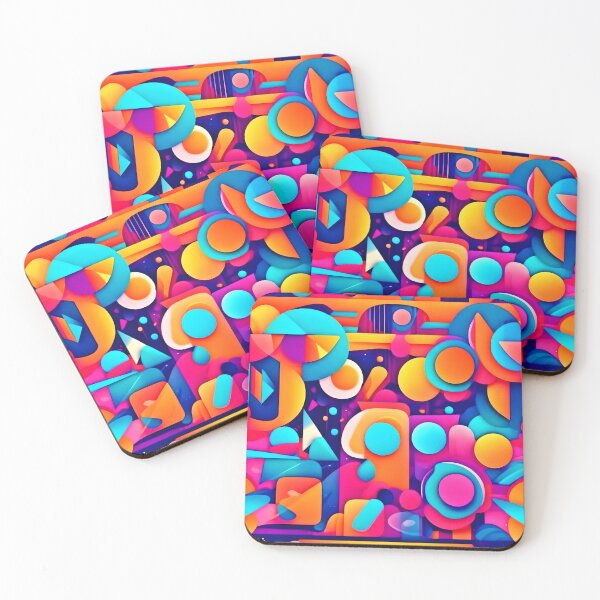Item preview, Geometric Playground, Colorful Chaos designed and sold by Health And Fitness Posts e-Store.