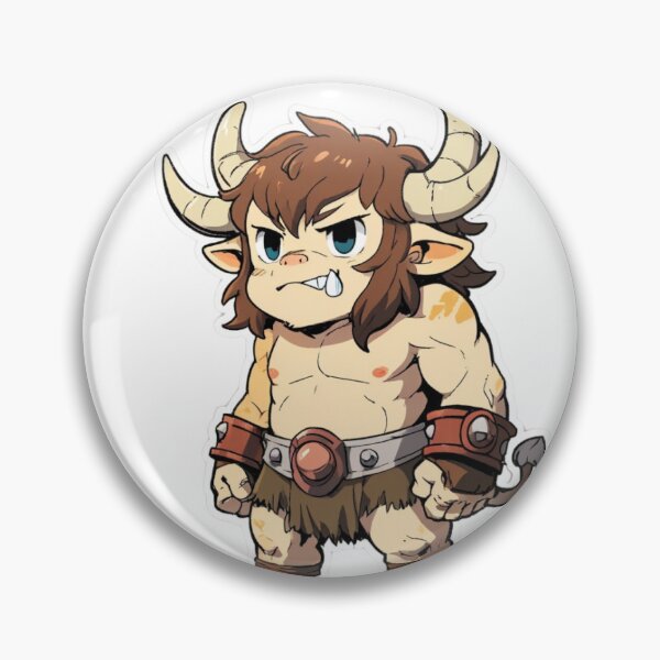 Item preview, Cute anime style Minotaur Sticker designed and sold by MZvibes.