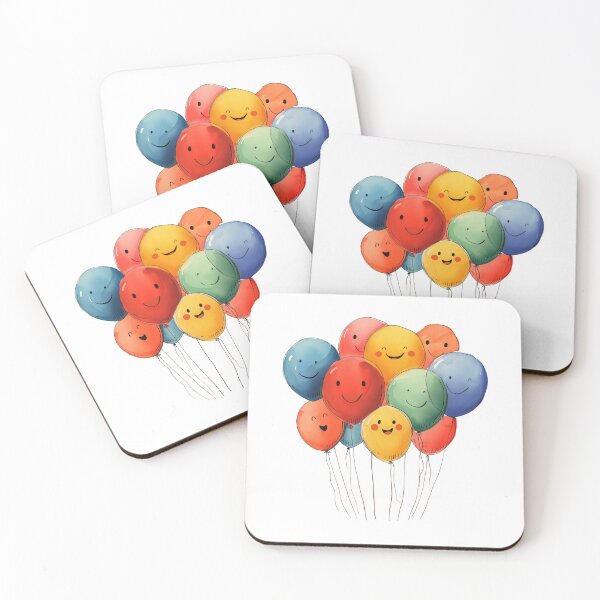 Item preview, Happy Balloons Floating in Cheerful Colors designed and sold by Artcurrents.