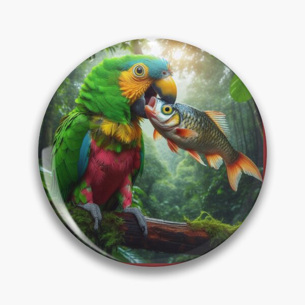 Item preview, A parrot that eats fish designed and sold by mohamedib.