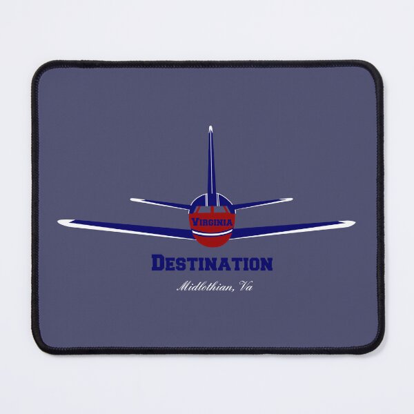 Item preview, Destination Midlothian Virginia VA Airplane Airport Logo designed and sold by Lartheviking.