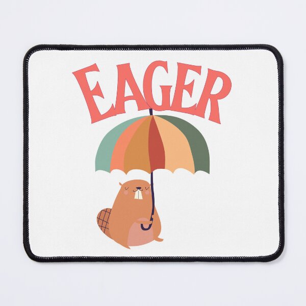 Item preview, Eager Beaver (Beaver under multi colored umbrella) designed and sold by GuesthozGraphix.