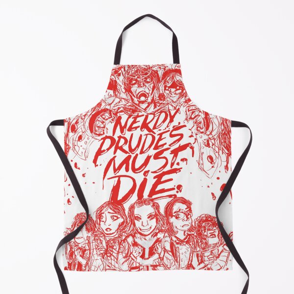 Item preview, Nerdy Prudes Must Die - black background  designed and sold by bubblepop_art.
