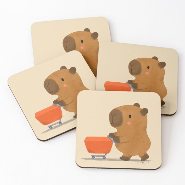 Item preview, Capybara shopping designed and sold by julianamotzko.