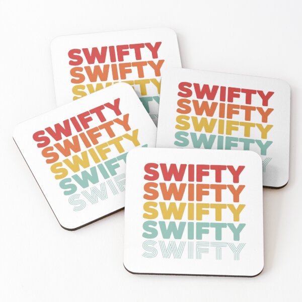 Item preview, Swifty Retro Colorful Typography Fun Casual Tee designed and sold by ChicTeeLab.
