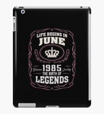 June 1985 The Birth Of Legends iPad Case/Skin