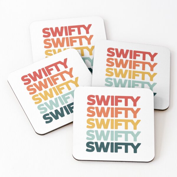 Item preview, Swifty Retro Colorful Typography Fun Casual Tee designed and sold by ChicTeeLab.