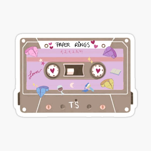 Paper Rings cassette Sticker