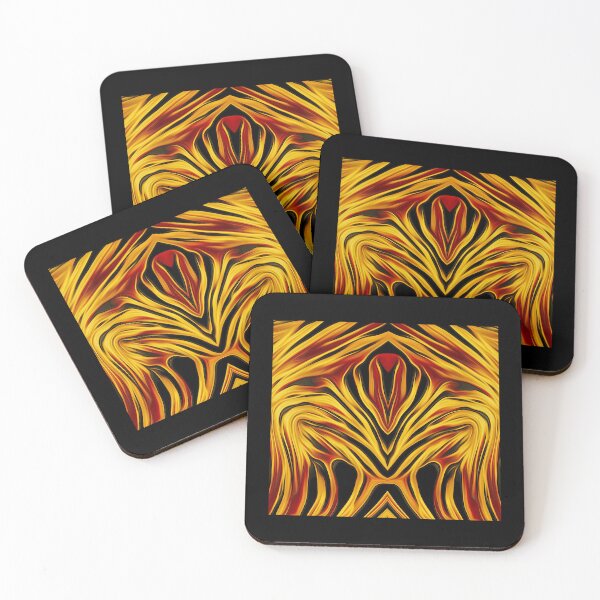 Item preview, Red and Gold Leaves Formation designed and sold by fatenanwar.