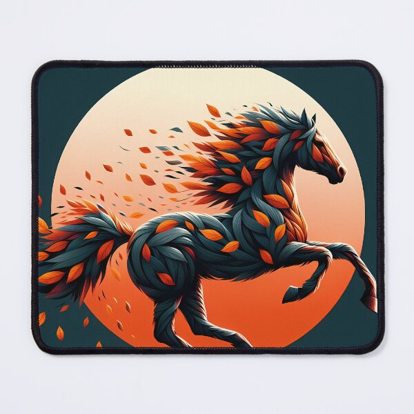Item preview, Horse Made of Leaves, Ai Generated Art designed and sold by ACC .