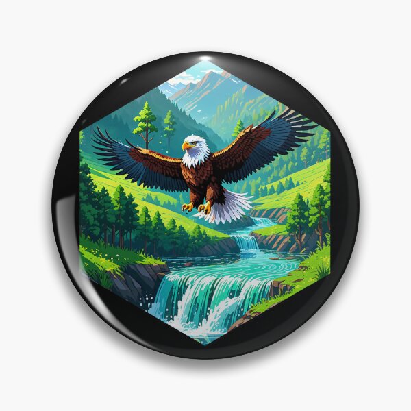 Item preview, Eagle in Clean Valley designed and sold by AbsoluteA.